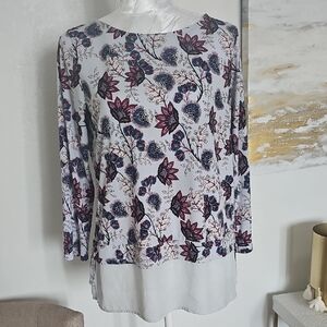 Floral Long Sleeve Women's Top